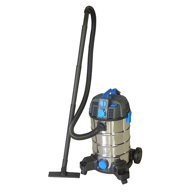 307-35L STAINLESS STEEL TANK Electric Wet & Dry Vacuum Cleaner with Big Rear Wheels